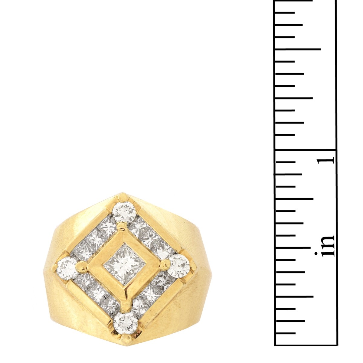 Man's Diamond and 14K Ring