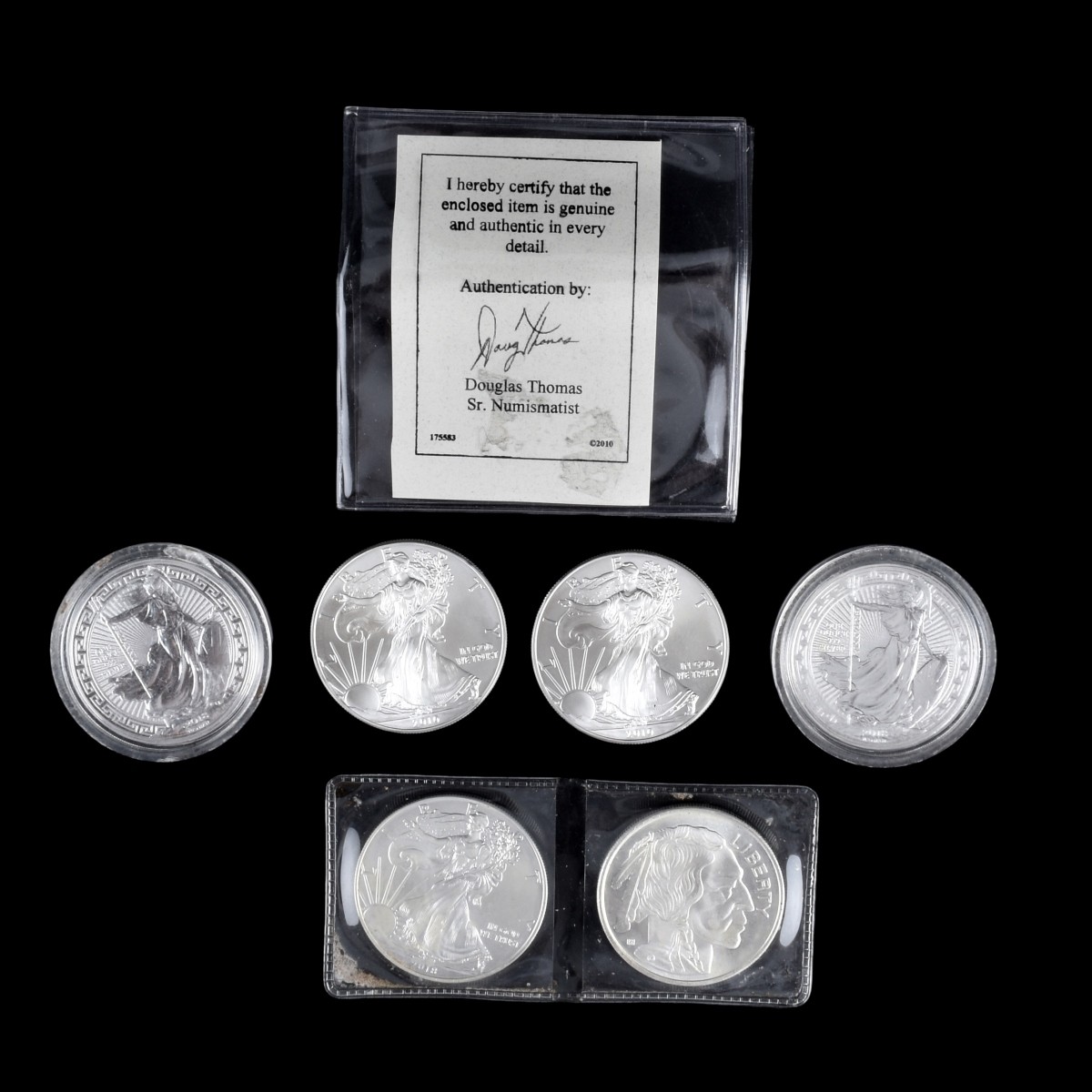 Six Ounces Fine Silver Collectors Coins