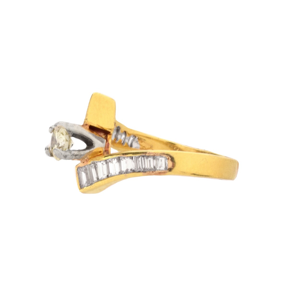 Diamond and 18K Ring