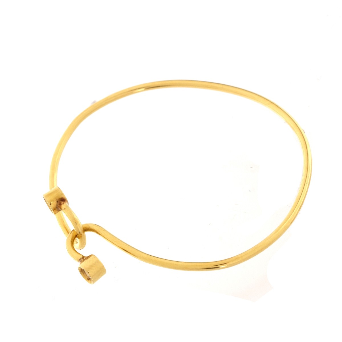 Diamond and 14K Bangle