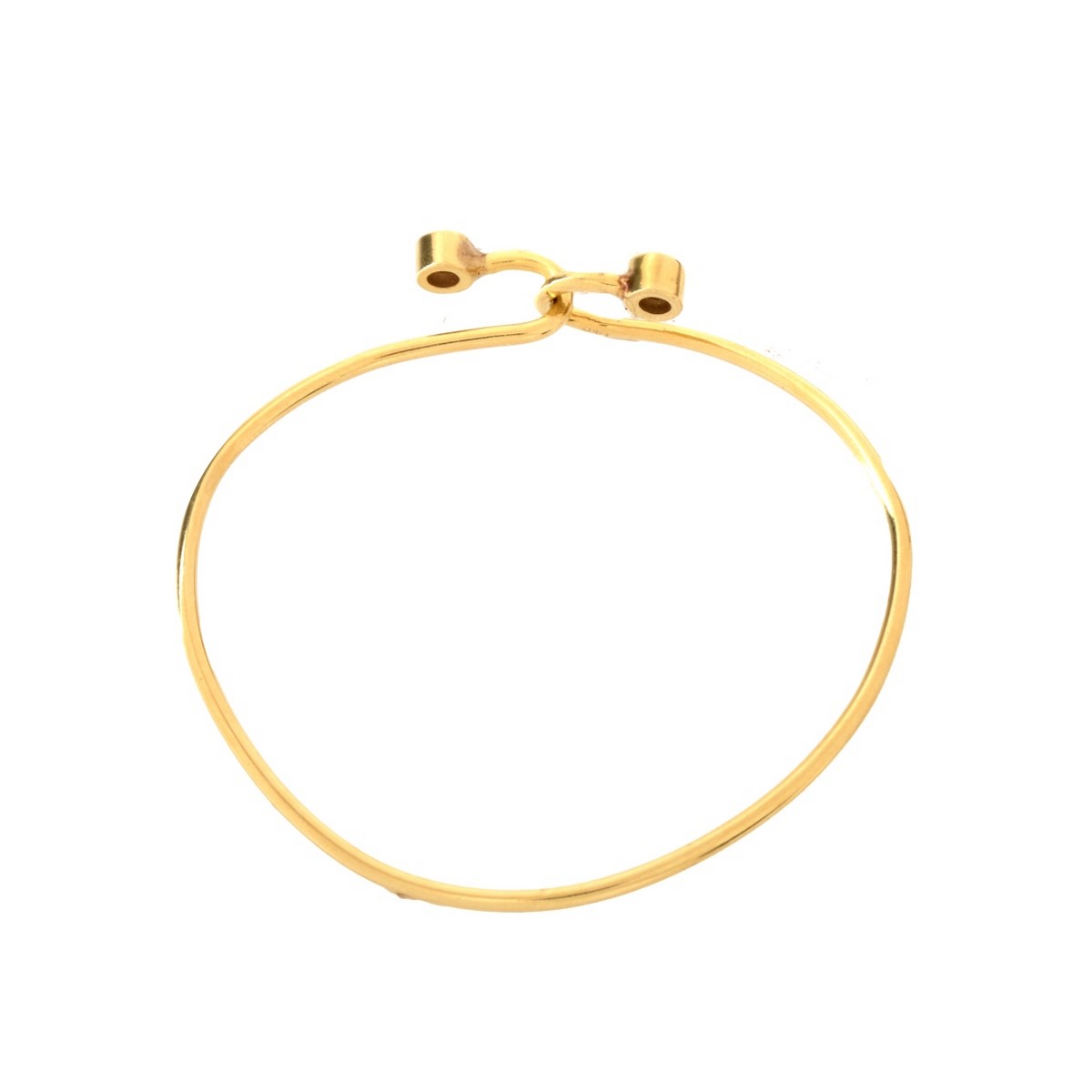 Diamond and 14K Bangle