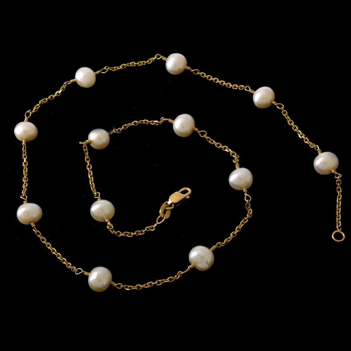 Pearl and 14K Necklace