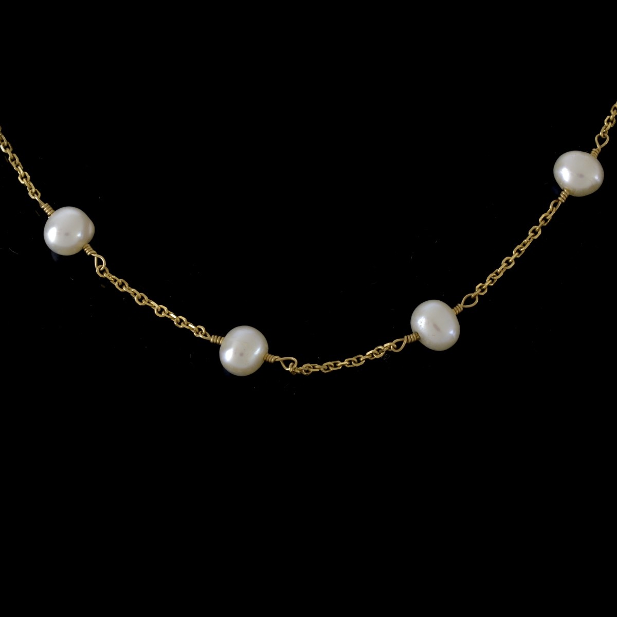 Pearl and 14K Necklace