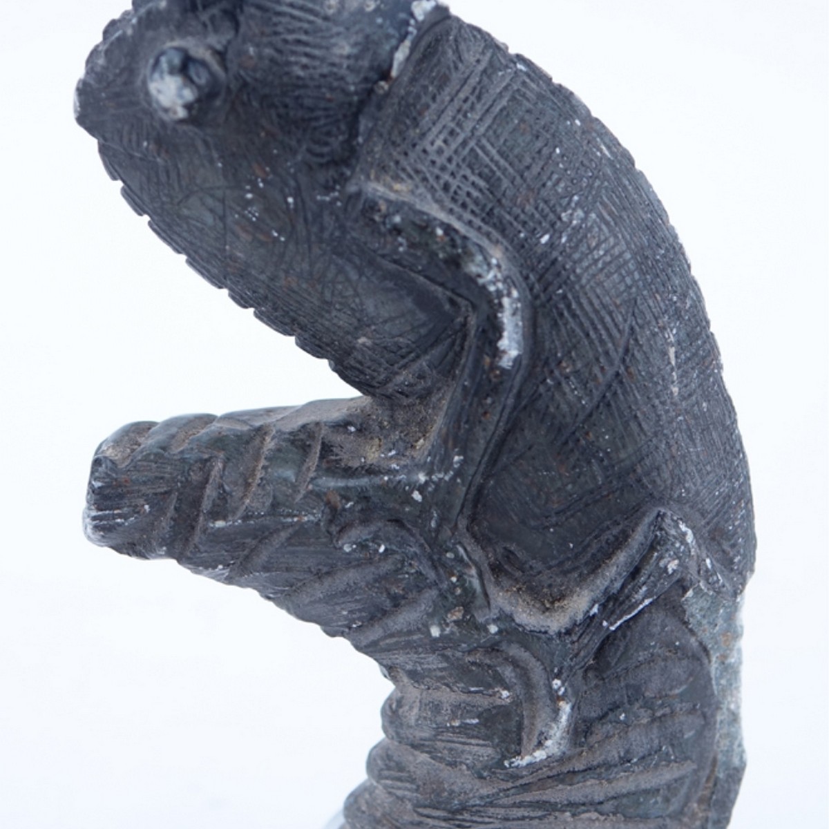 Ancient Stone Carving Chameleon