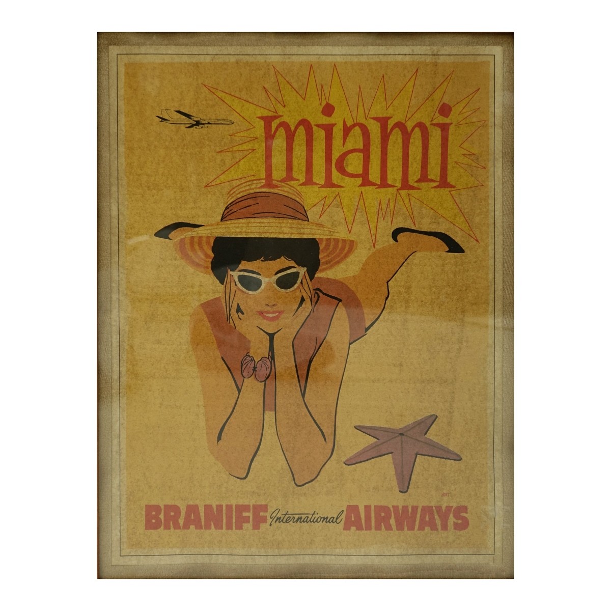 Two Braniff Airways Silk Screen Posters