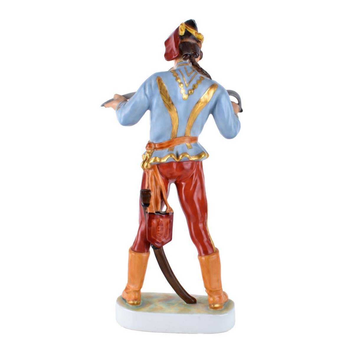 1880 Herend Hudik Hussar Porcelain Figurine