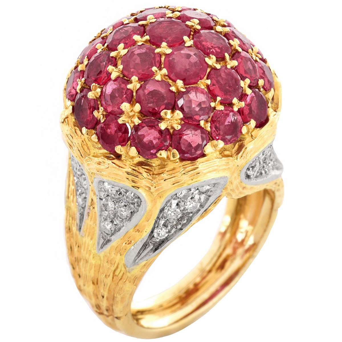 Spitzer & Furhmann Ruby and Diamond Ring