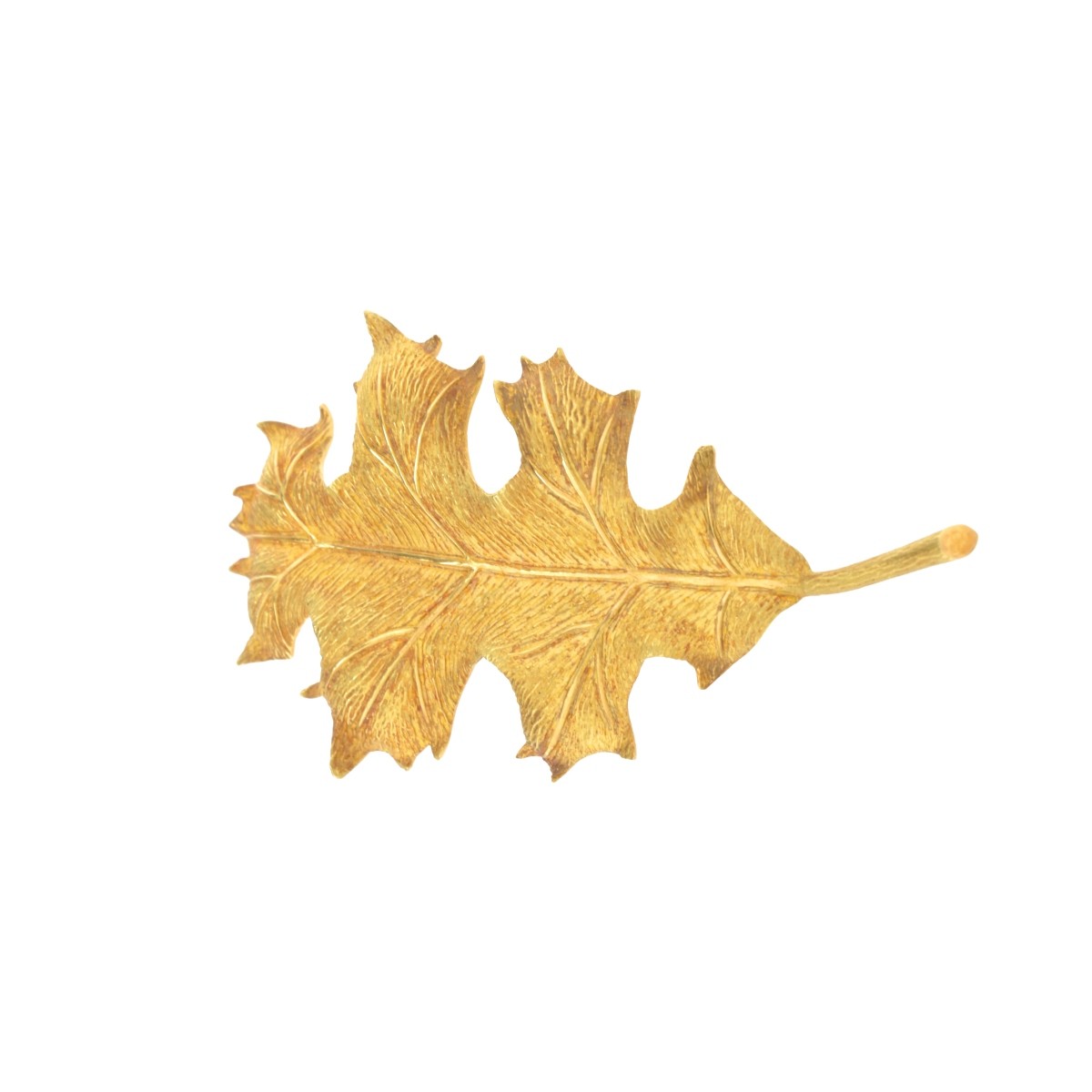 Tiffany & Co 18K Leaf Brooch