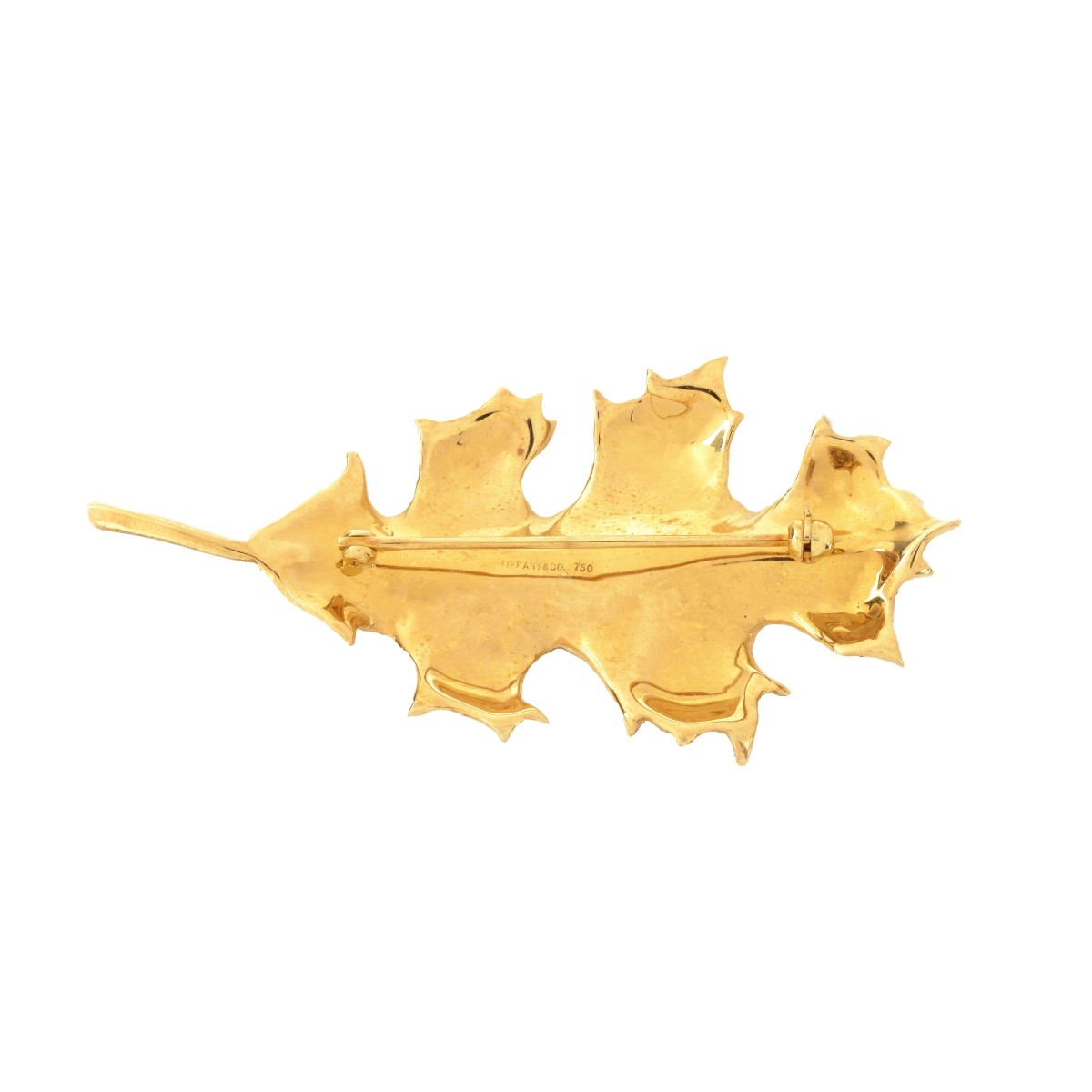 Tiffany & Co 18K Leaf Brooch