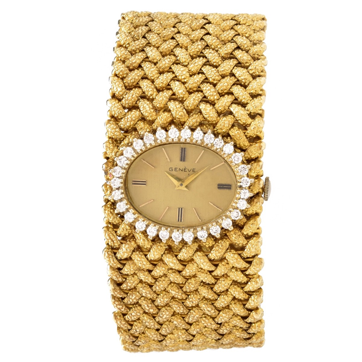 Diamond, 14K Geneve Bracelet Watch