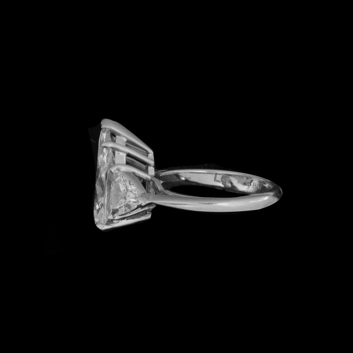 5.36ct TW Diamond and Platinum Ring