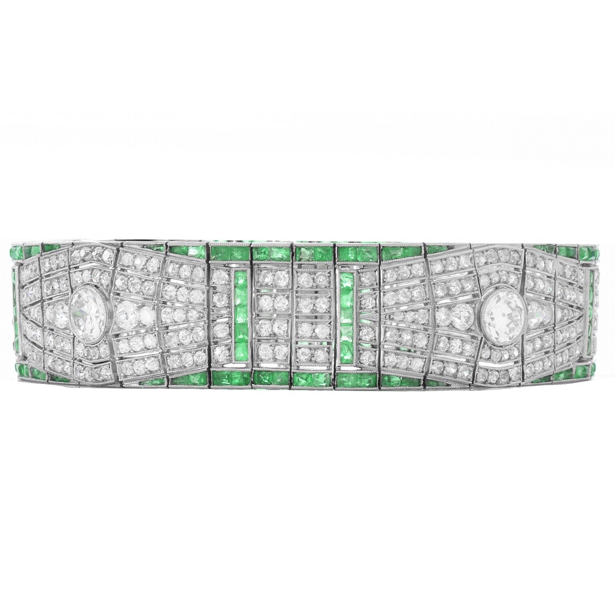 Art Deco Diamond and Platinum Bracelet