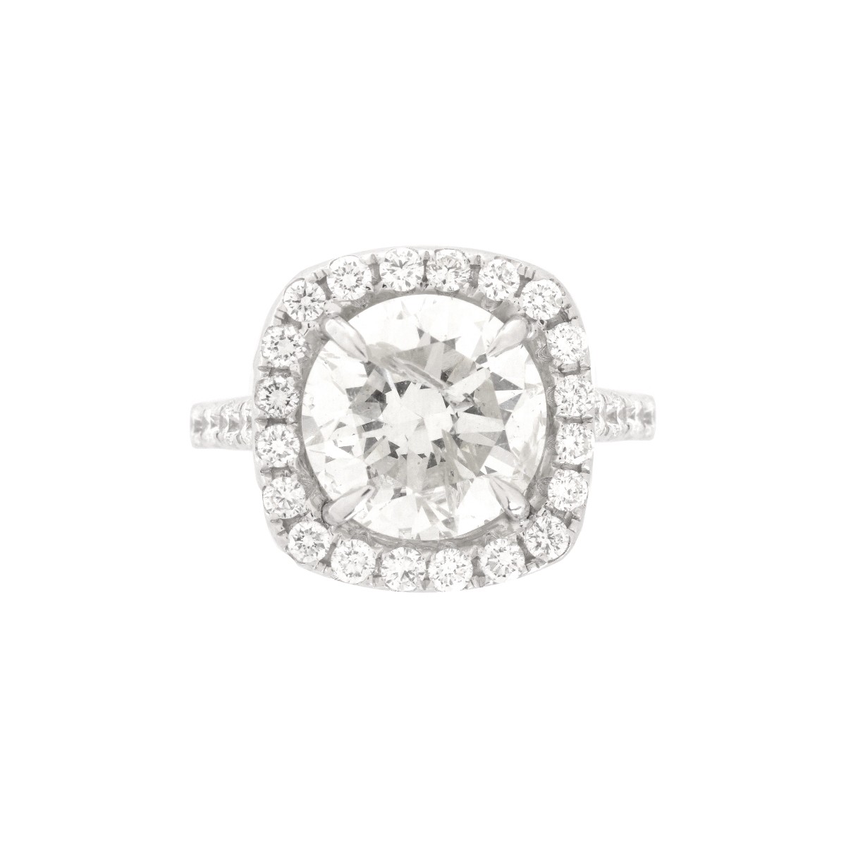 Diamond and 18K Engagement Ring