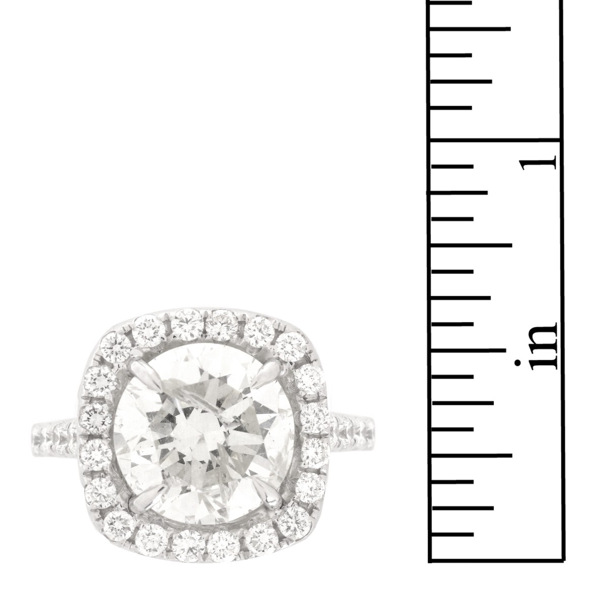 Diamond and 18K Engagement Ring