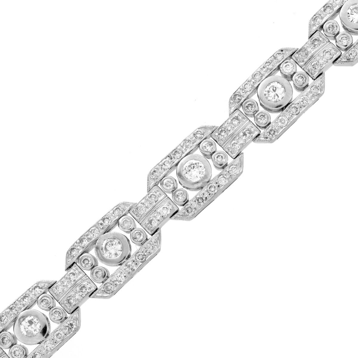 Diamond and 14K Bracelet