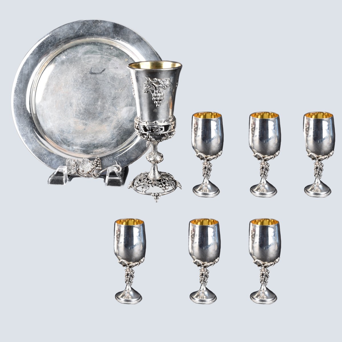 Hazorfim Sterling Judaica Kiddish Set