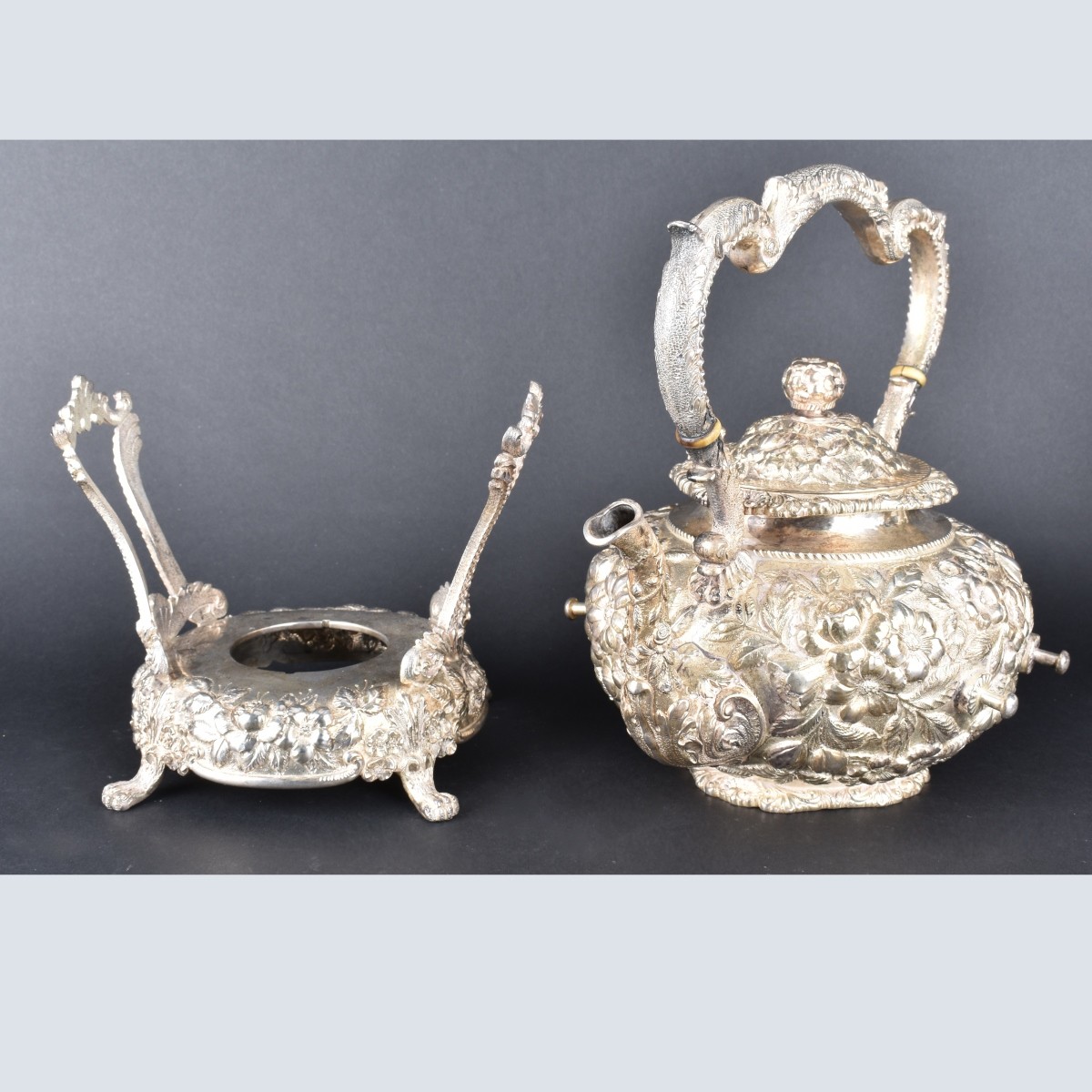 Kirk and Son Repousse Sterling Tea Set