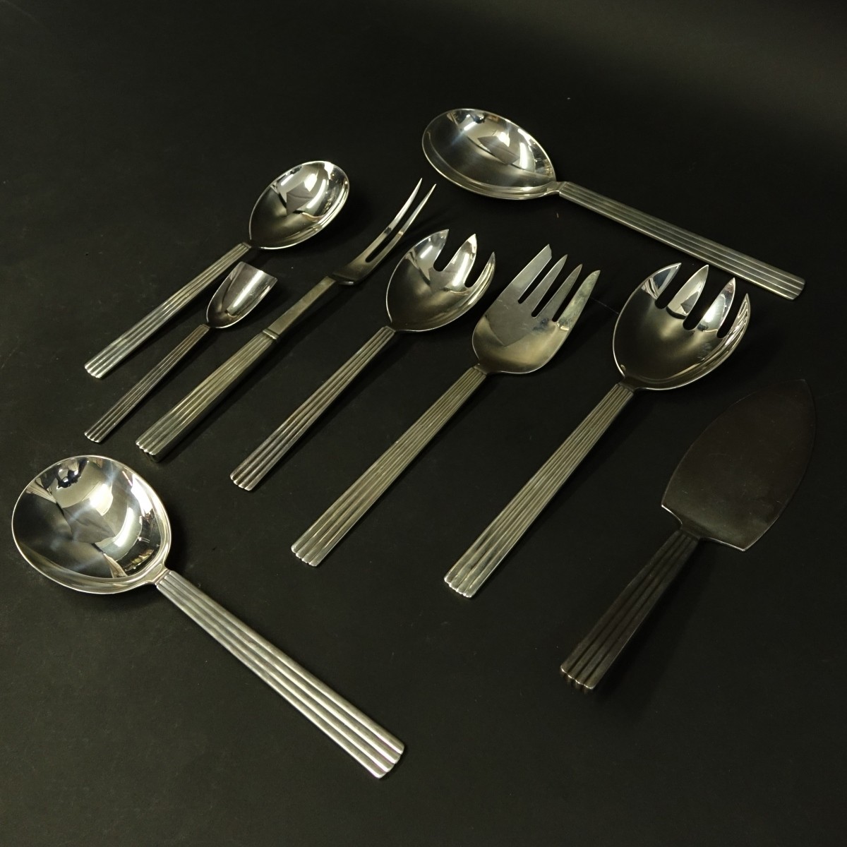 12 Georg Jensen Bernadotte Serving Pieces