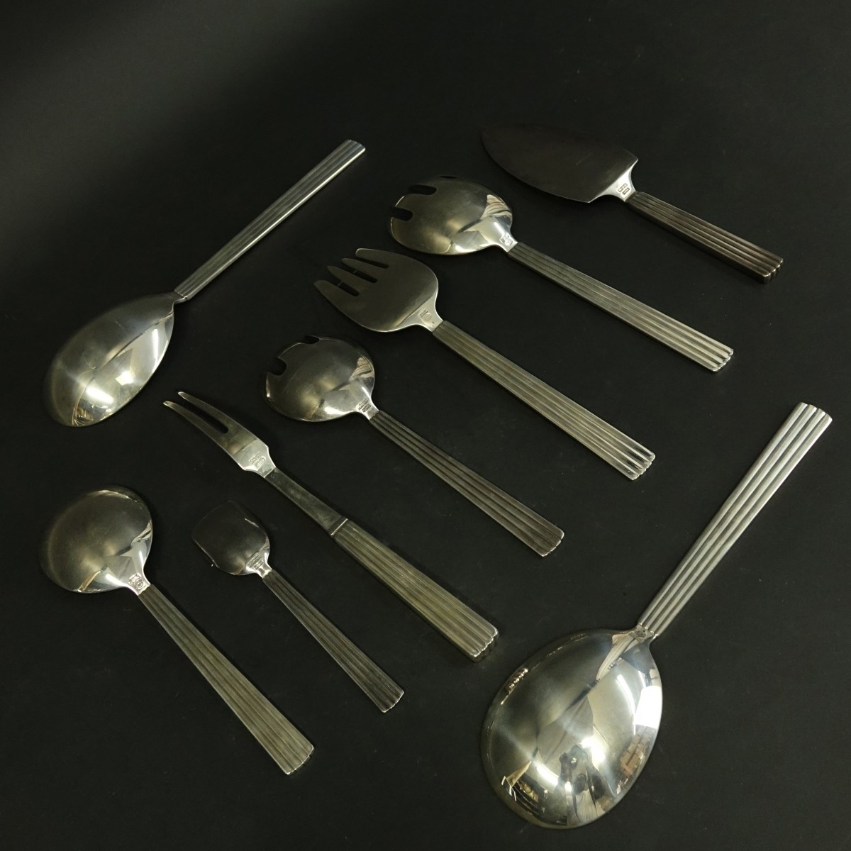 12 Georg Jensen Bernadotte Serving Pieces