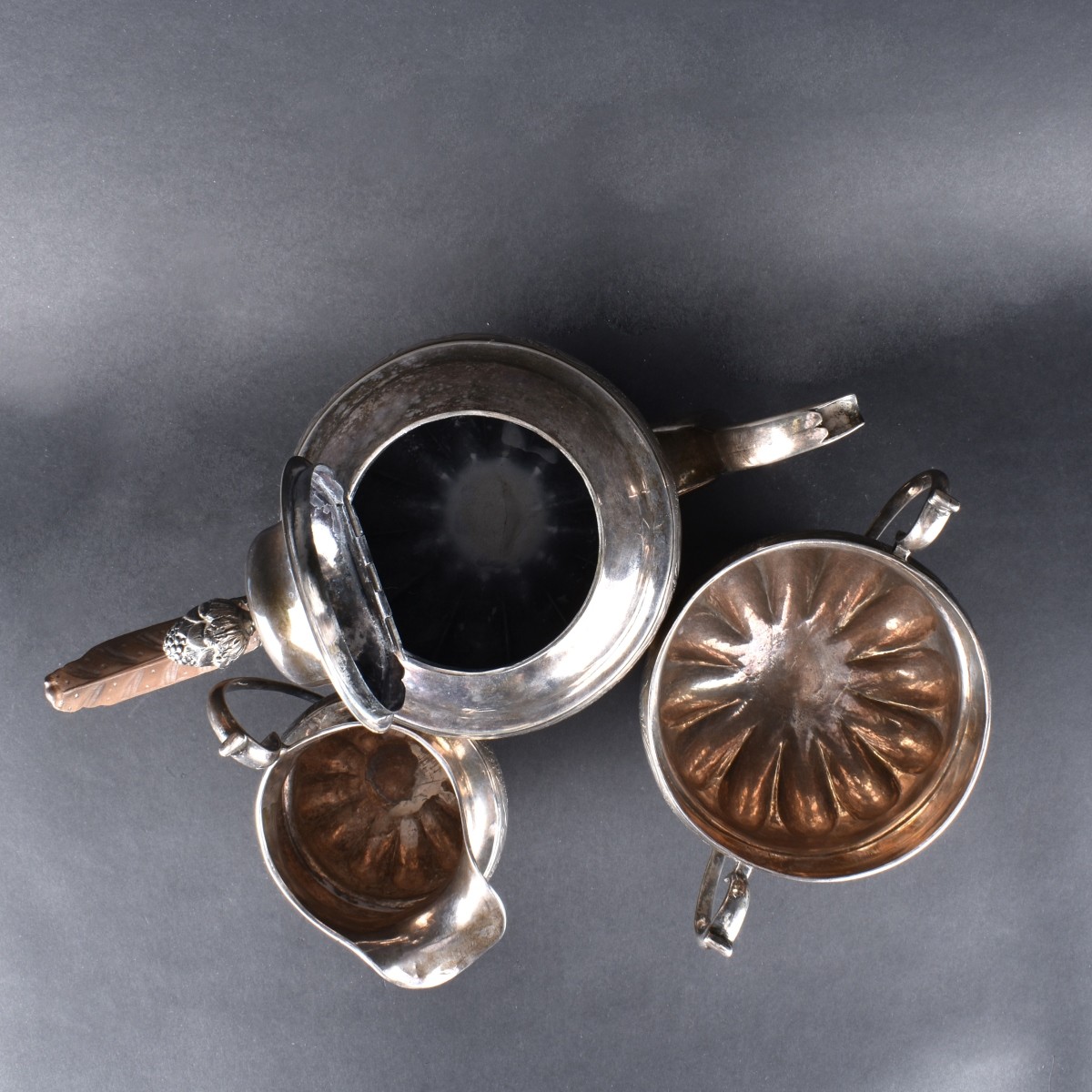 19C Chaudron Rasch Silver Tea Set