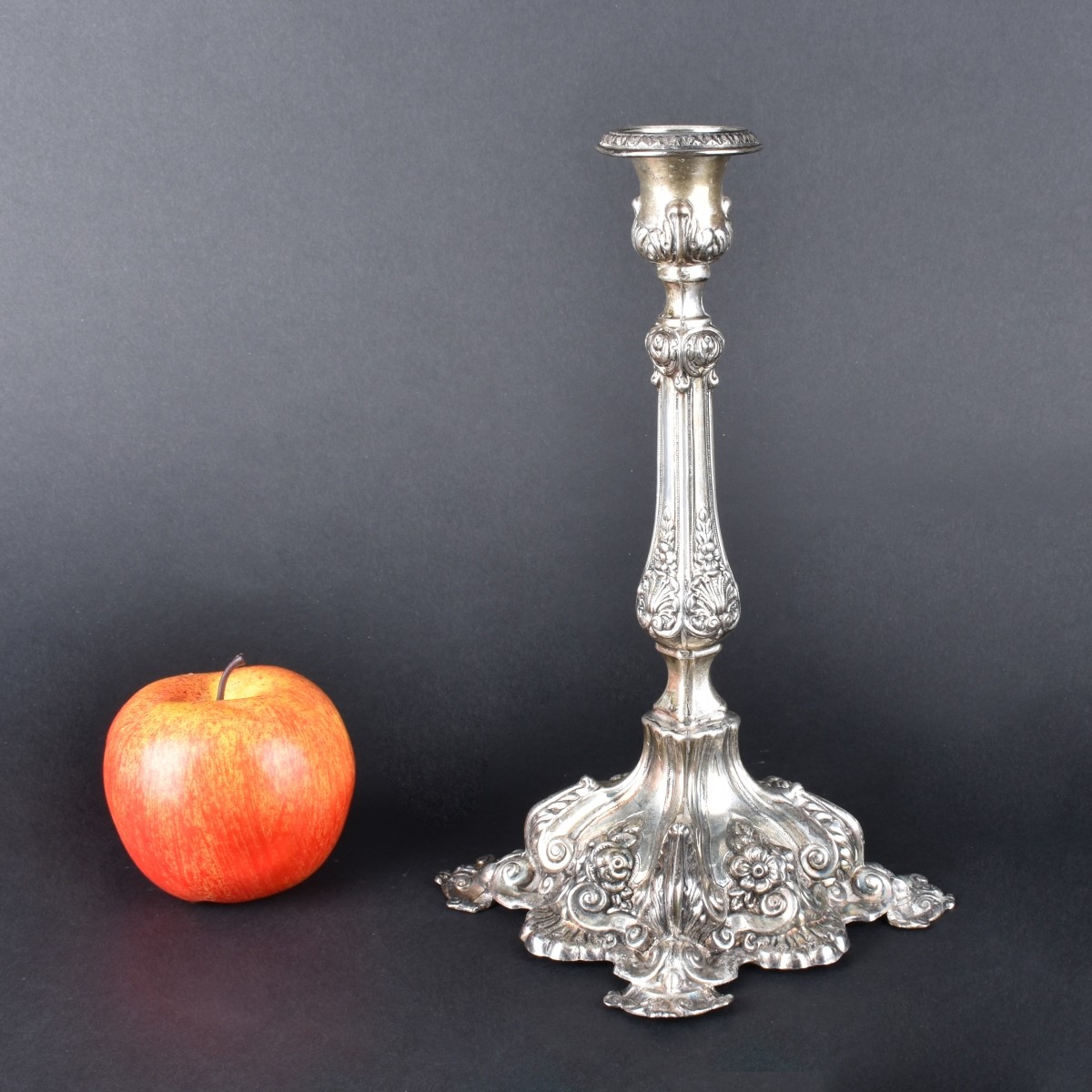 Ornate Sterling Silver Candlesticks