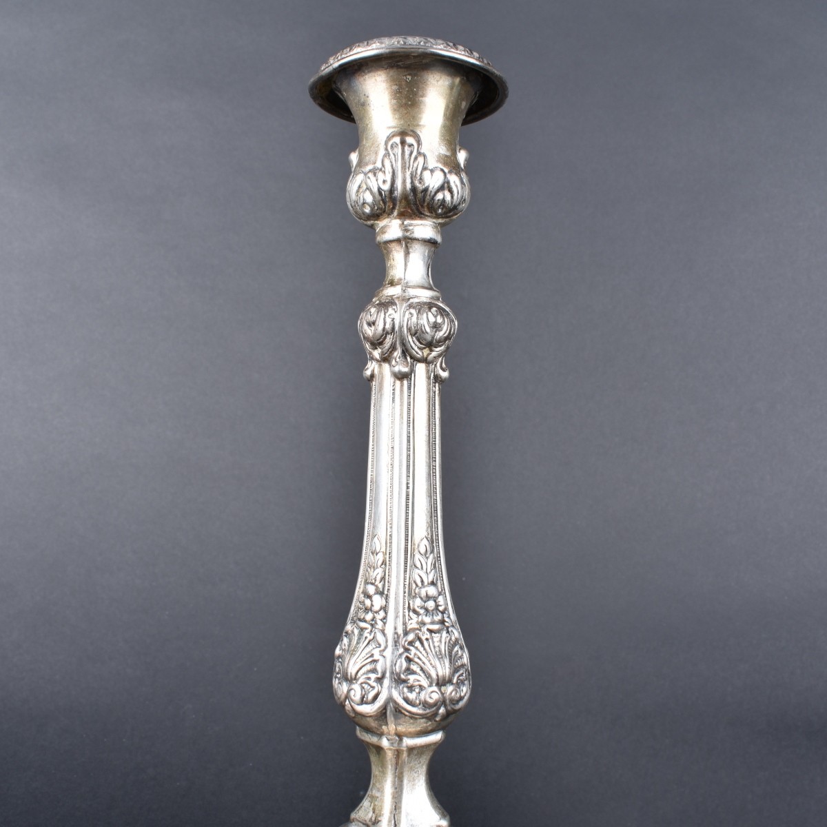Ornate Sterling Silver Candlesticks