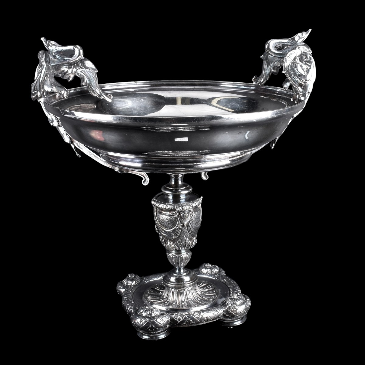 Silverplate/Bronze Tazza