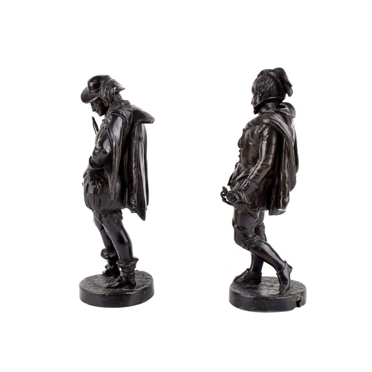 Pair of Musketeer Sculptures