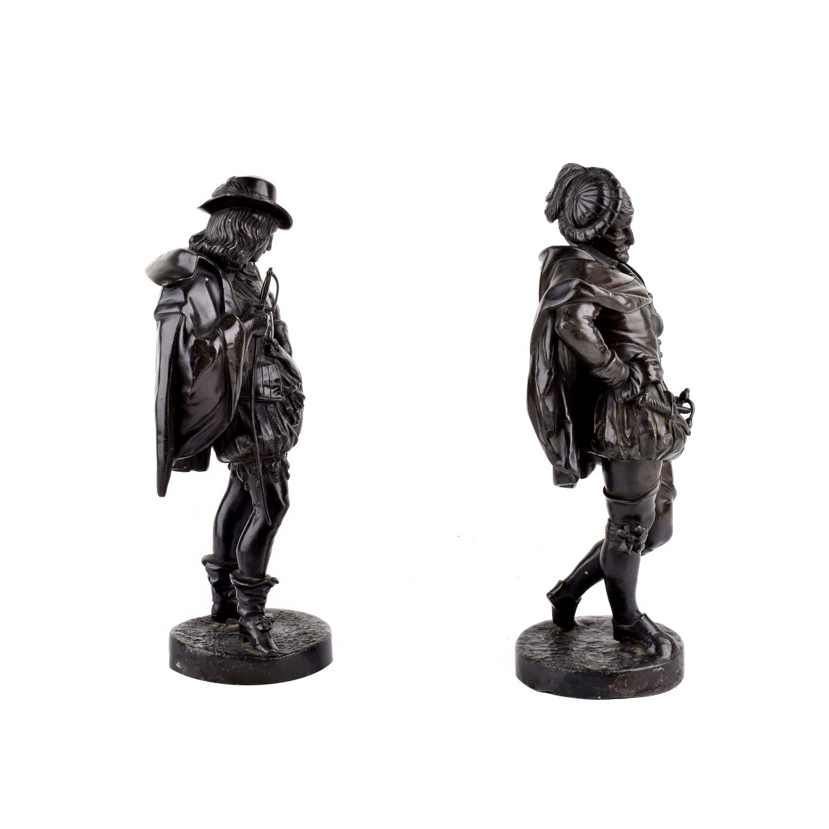 Pair of Musketeer Sculptures