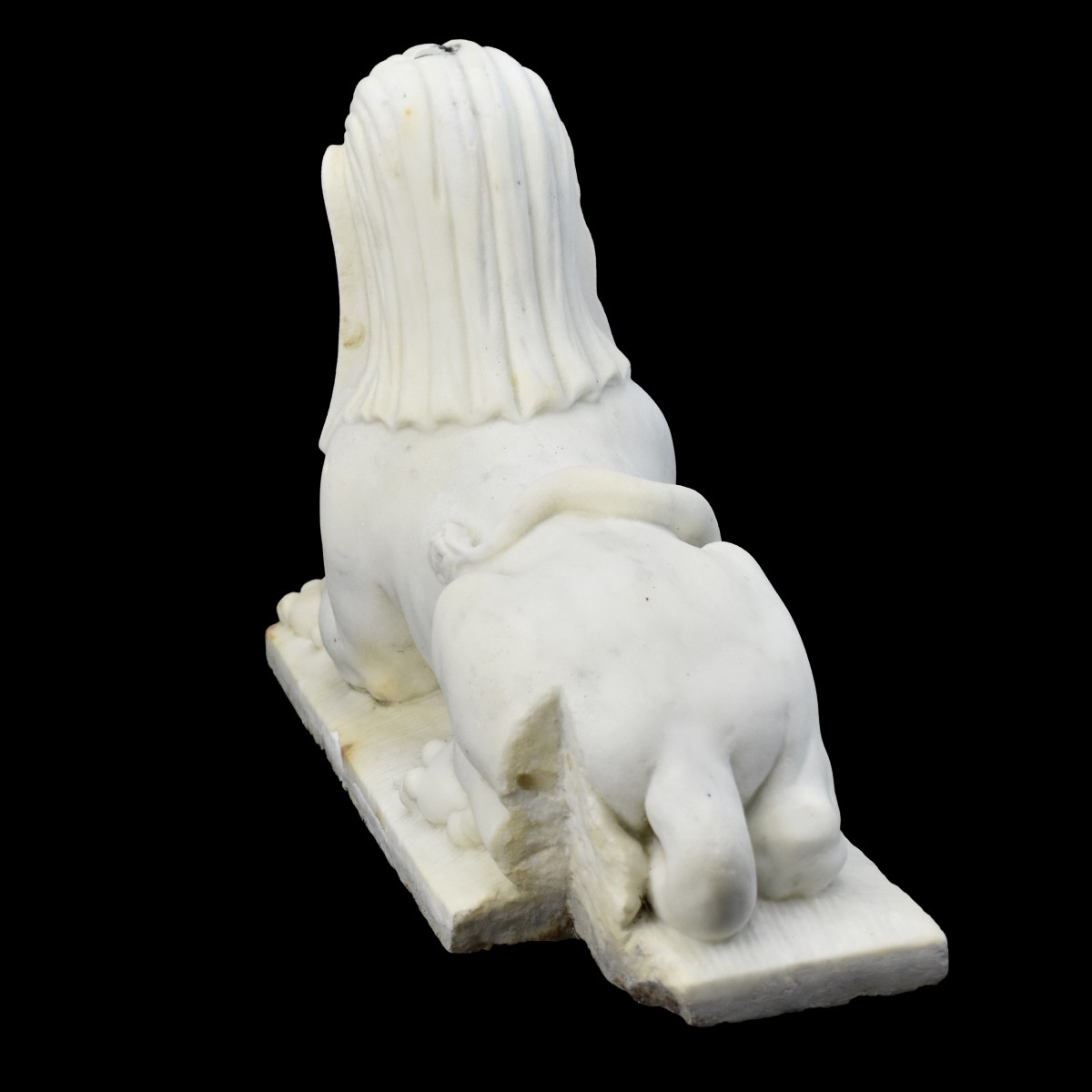 Marble Reclining Female Sphinx