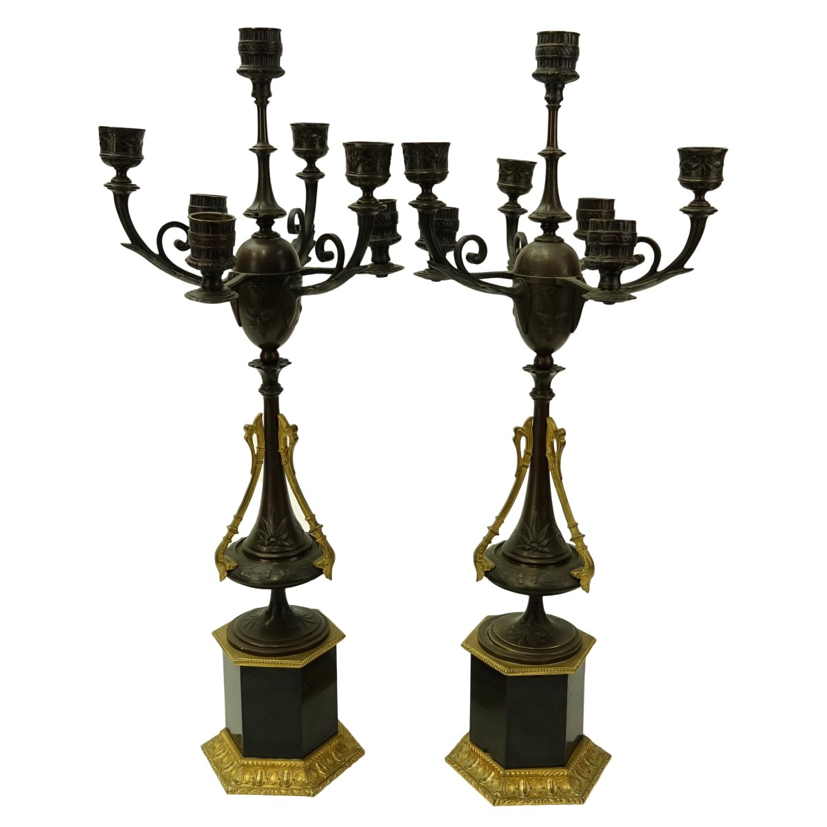 Pair of Empire Style Candelabra