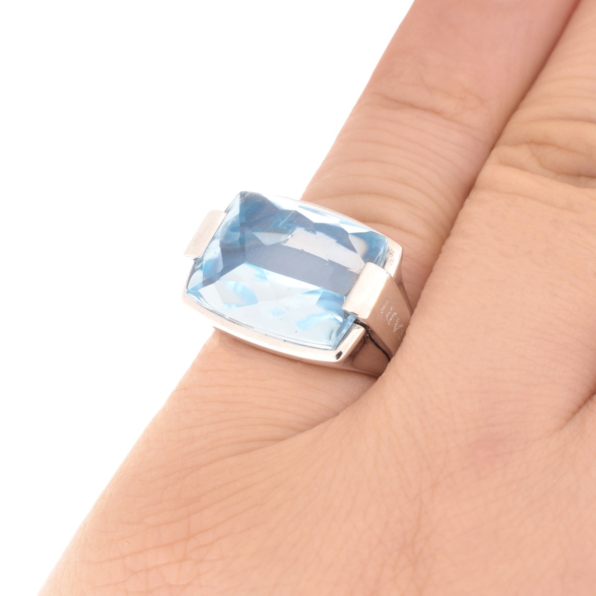 Bulgari Topaz and 18K Ring