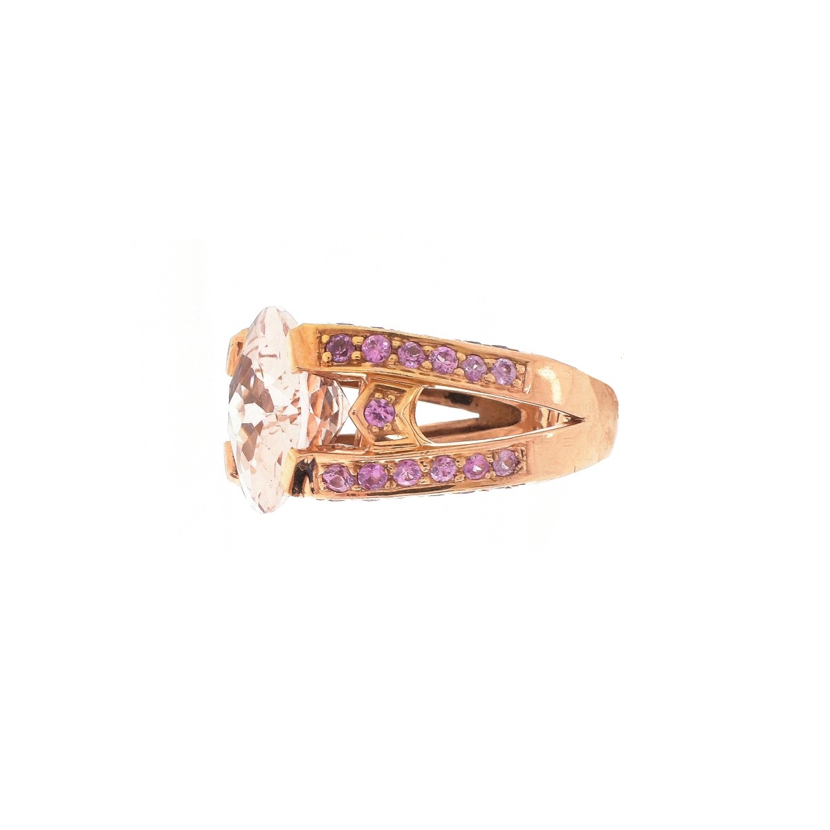 Morganite and 14K Ring