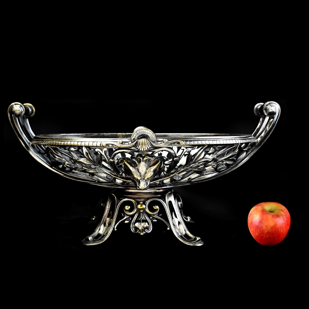 19C Christofle French Silvered Bronze Centerpiece