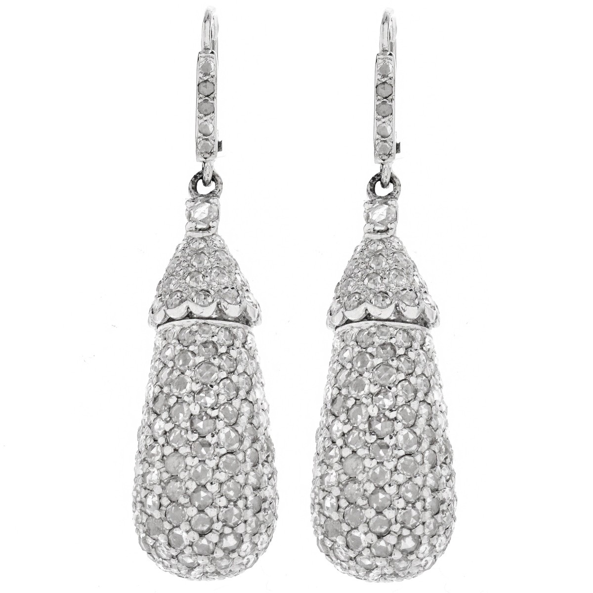 Diamond and 18K Earrings