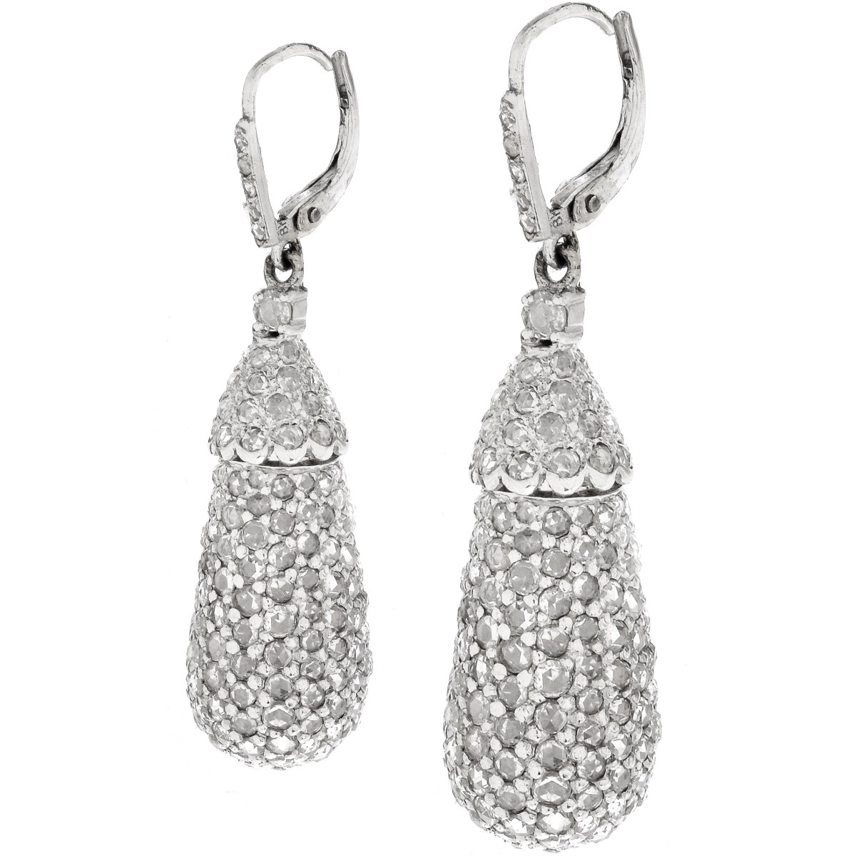 Diamond and 18K Earrings