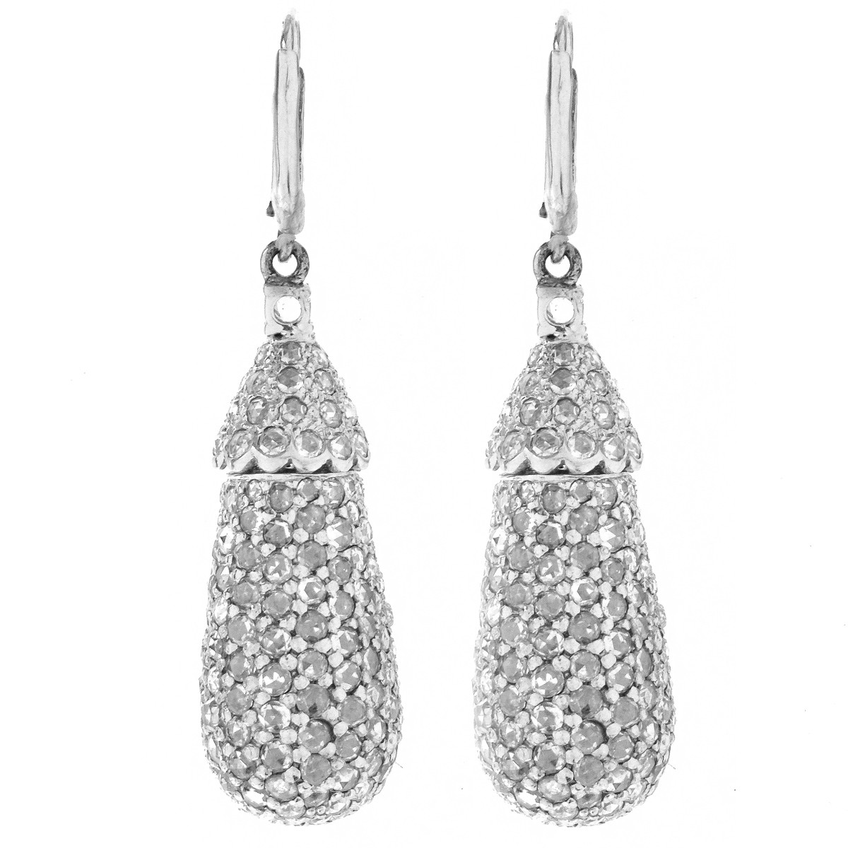 Diamond and 18K Earrings