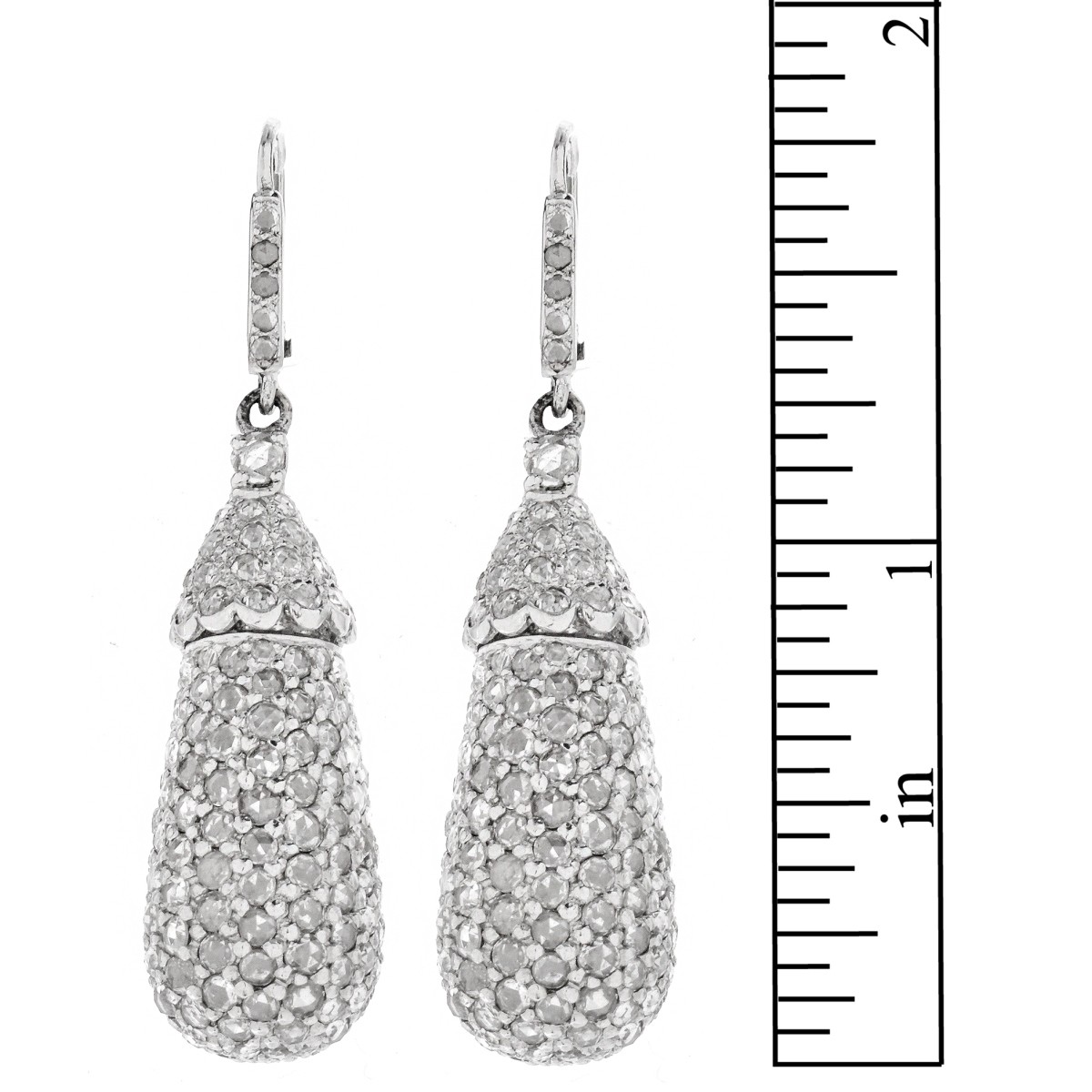 Diamond and 18K Earrings