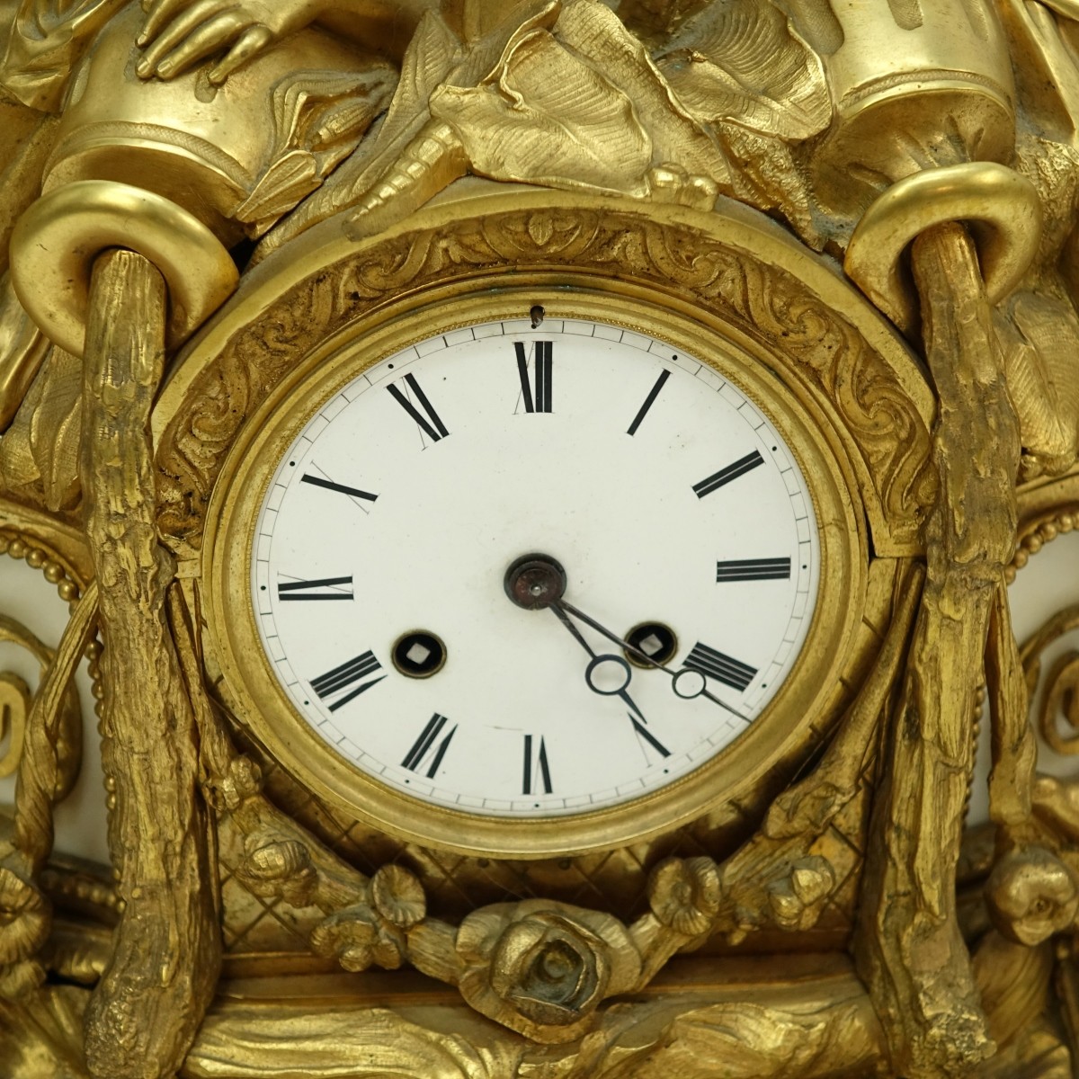 Louis XVI Style Bronze Clock