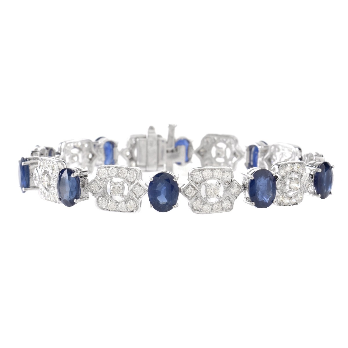 Sapphire, Diamond and 18K Bracelet