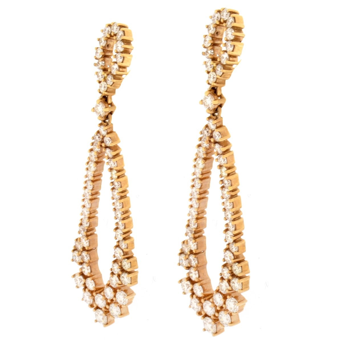 Diamond and 18K Earrings