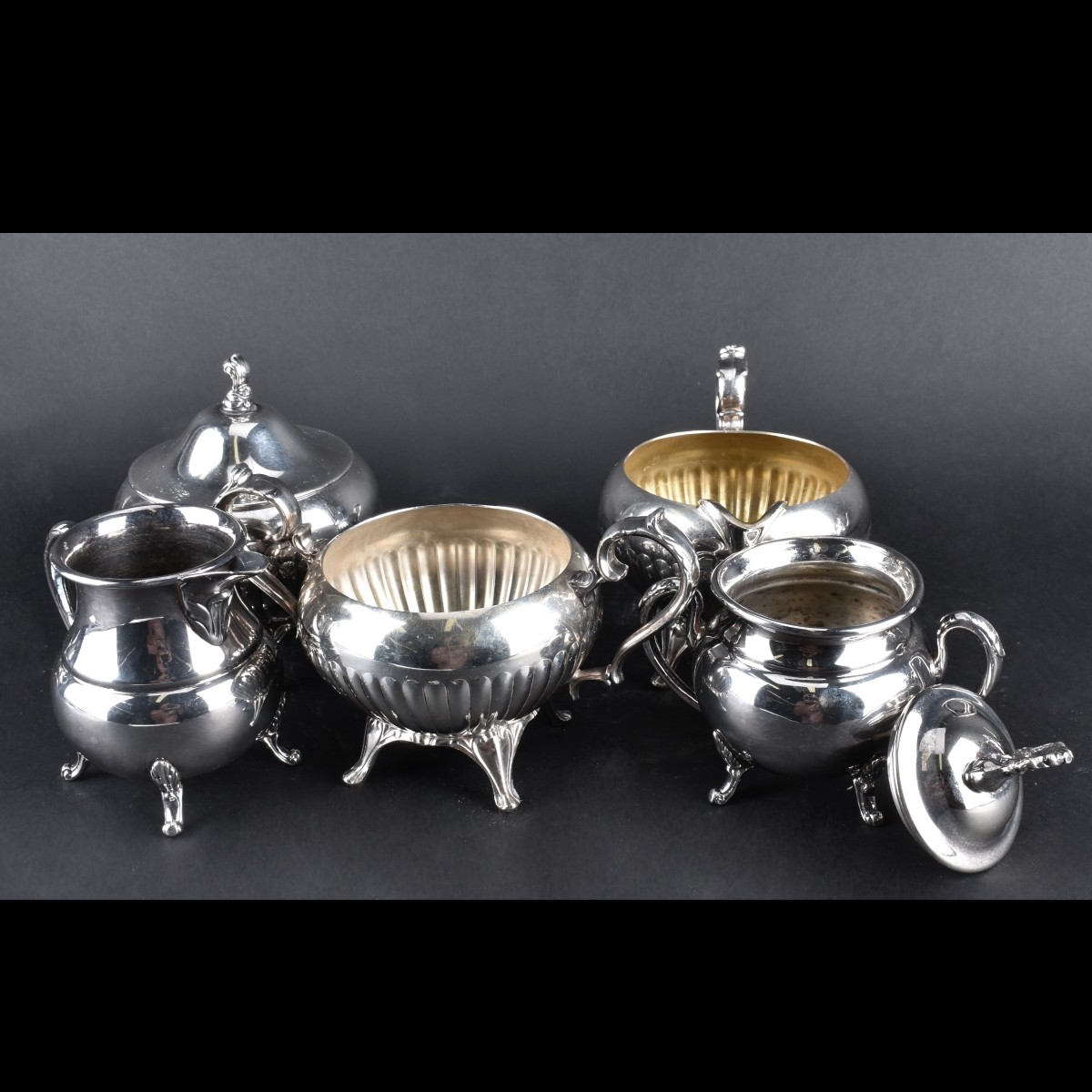 Two Silverplate Coffee Tea Sets