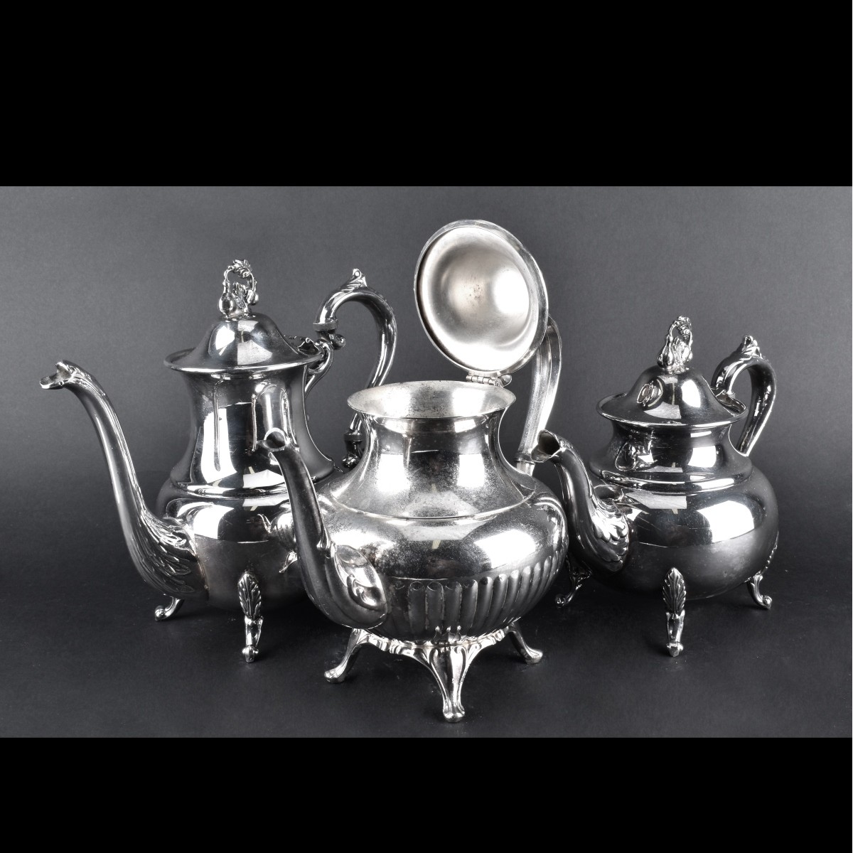 Two Silverplate Coffee Tea Sets