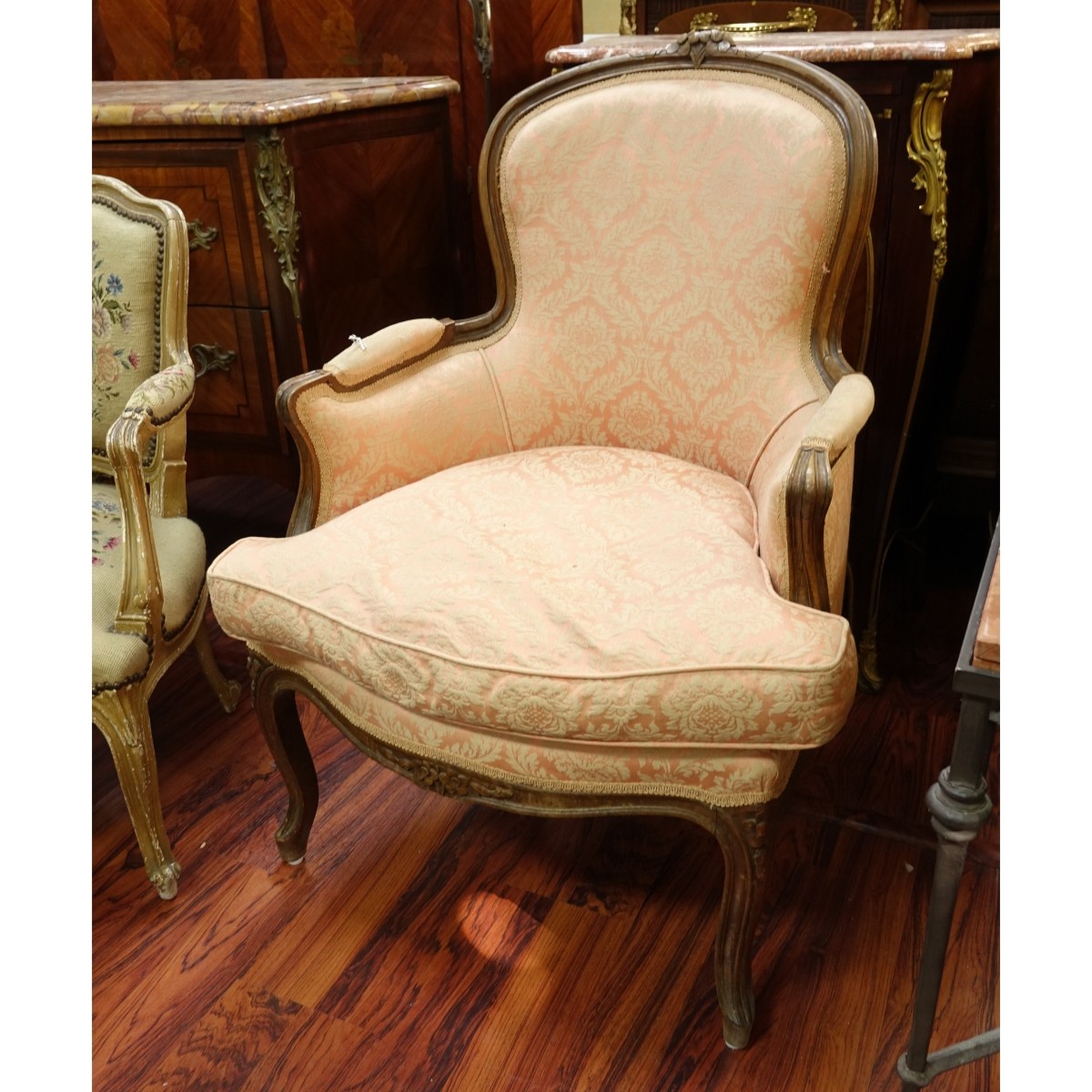 Louis XV Style Bergere Armchair