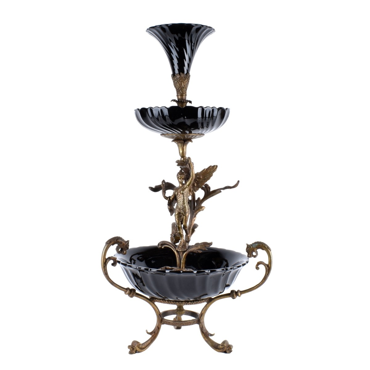 Louis XVI Style Bronze Figural Epergne