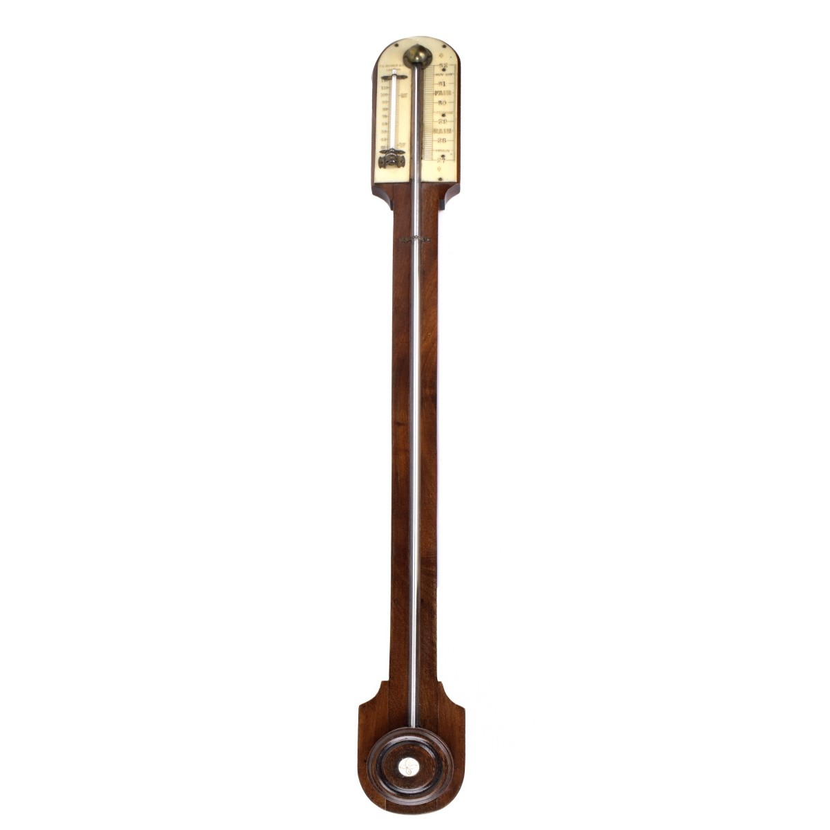 F E Becker Antique Stick Barometer