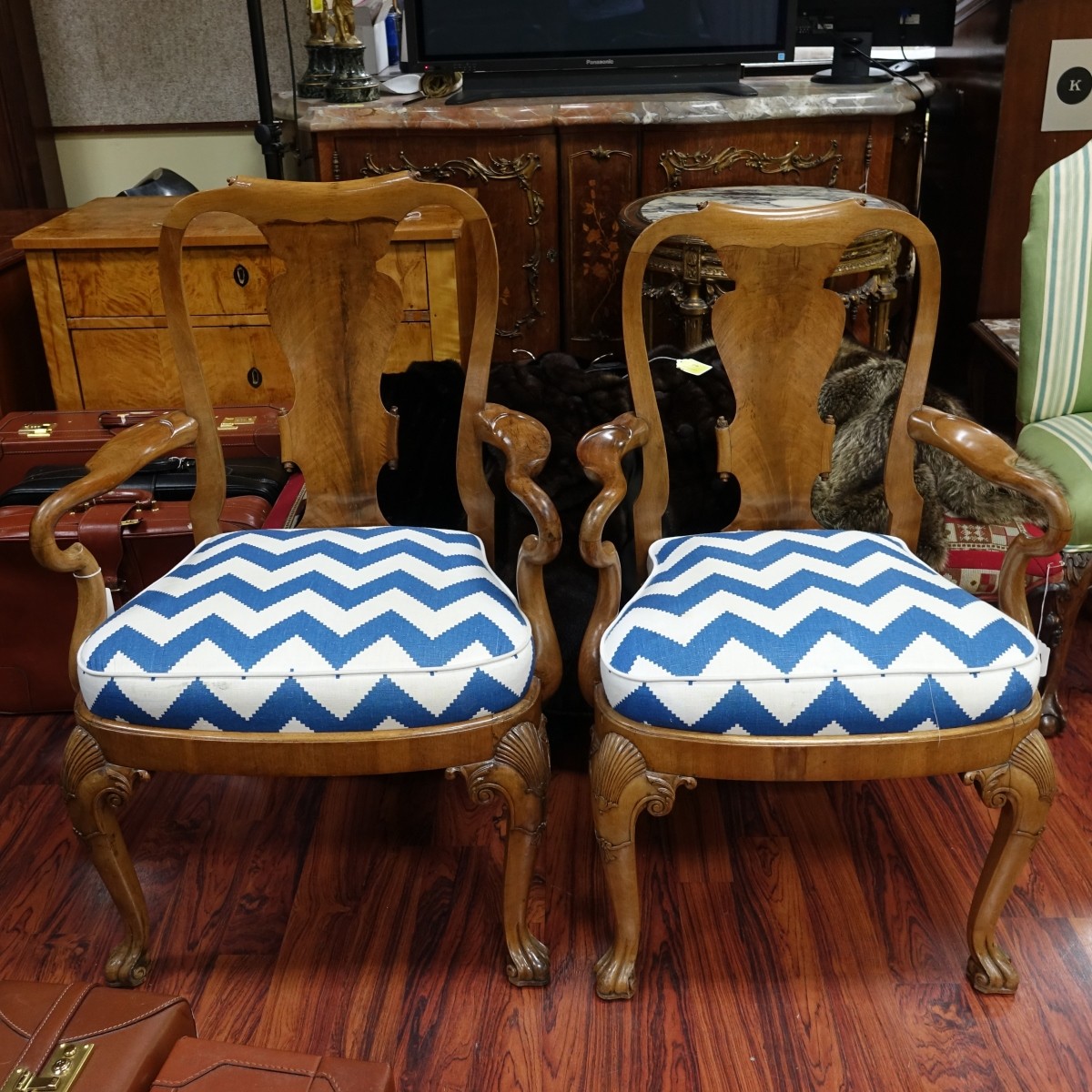 Queen Anne Armchairs