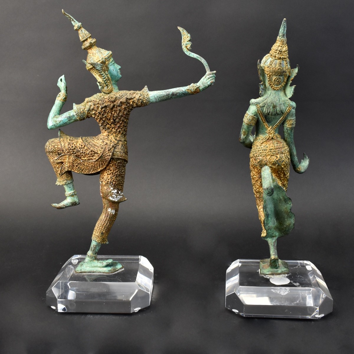 Two (2) Thai Bronze Sculptures