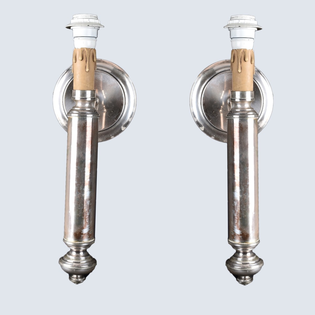 Silver Plate Sconces