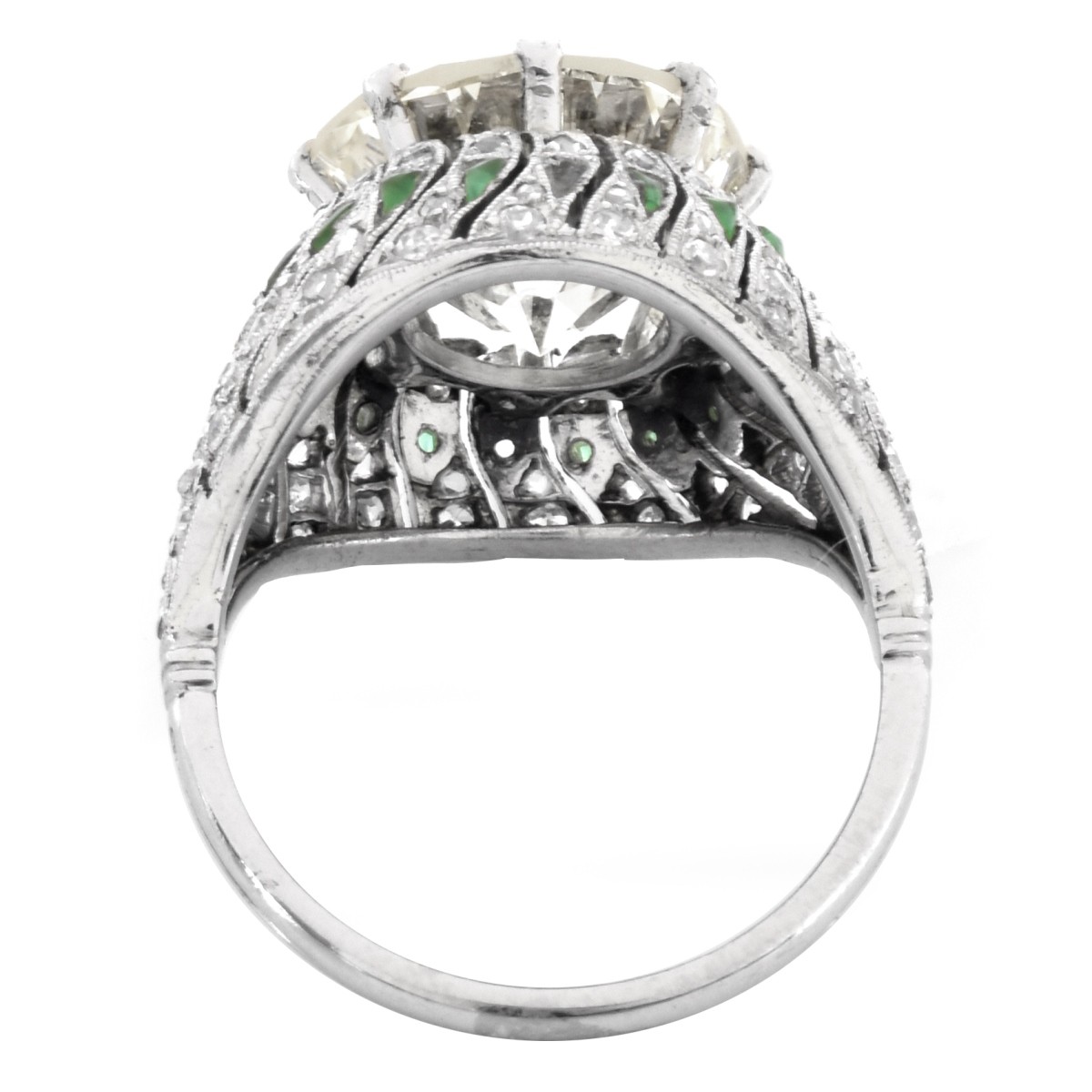 EGL Art Deco 6.23ct Diamond Ring